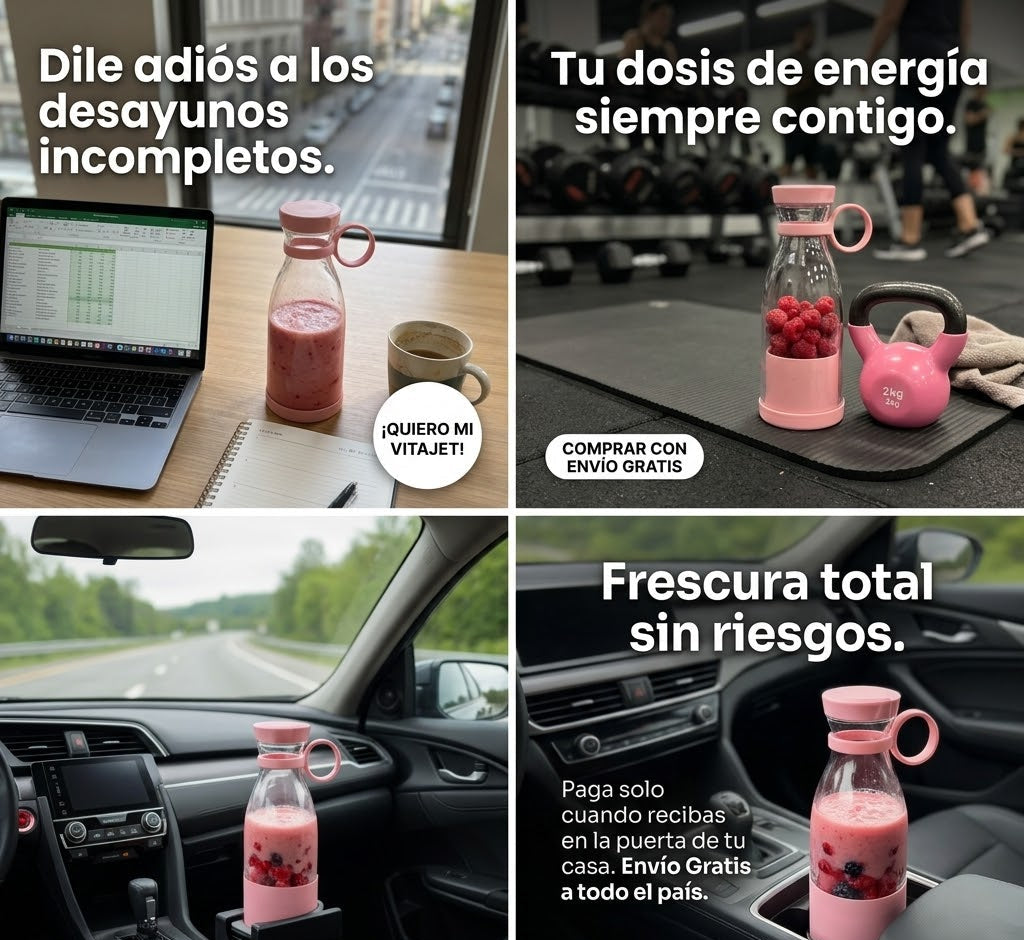 Licuadora Portátil Jugo Fresco Mini Licu